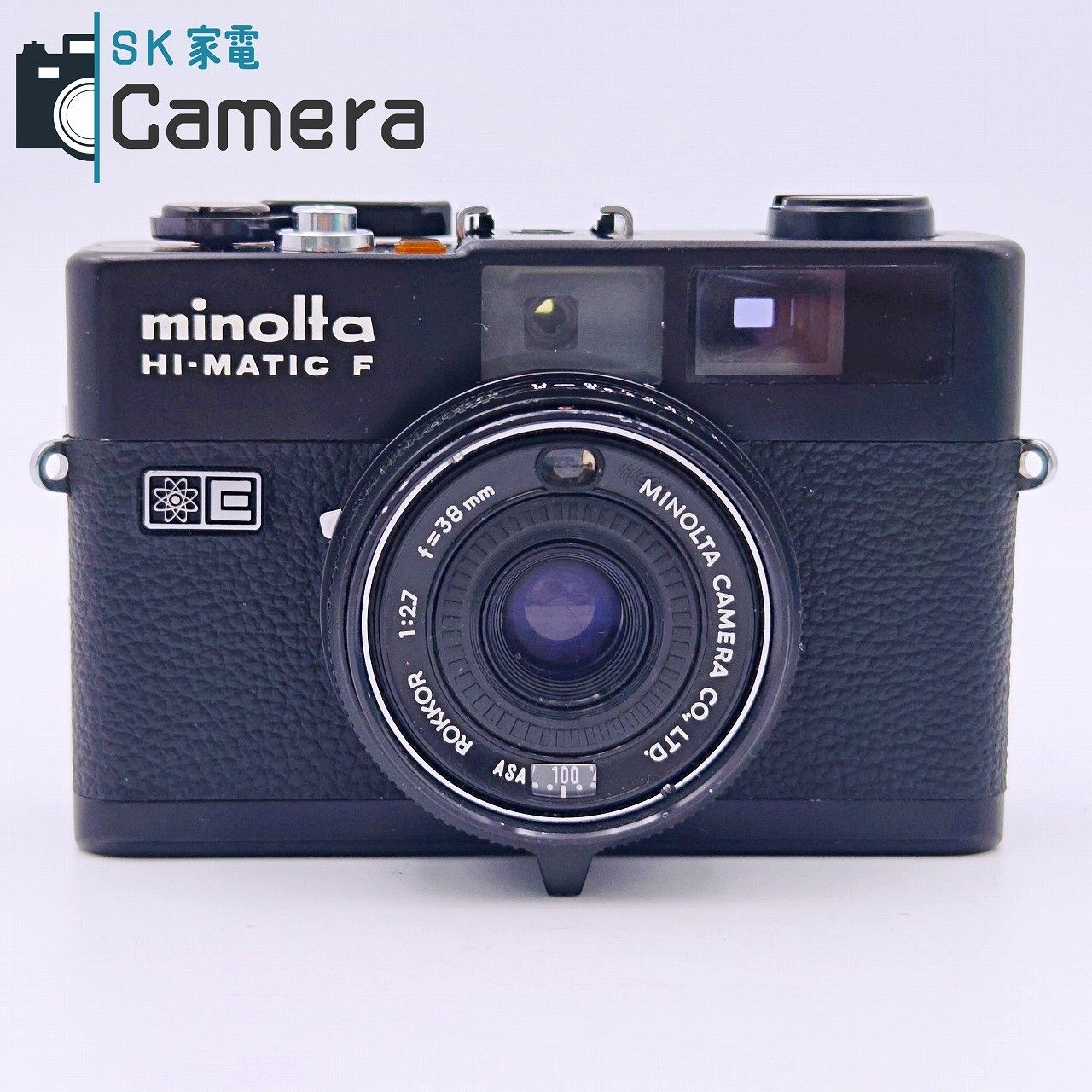 【中古】 MINOLTA minolta HI-MATIC F ROKKOR 38ｍｍ F2.7 ブラック ミノルタ