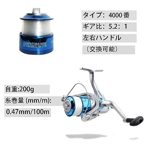 新品】釣りセット 初心者 2本の2.1M釣り竿セットフィッシング 海釣り