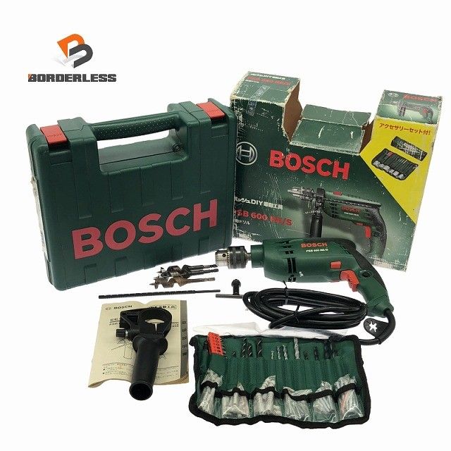 ☆比較的綺麗です☆BOSCH ボッシュ 100V 振動ドリル PSB600RE/S 電気ドリル 穴あけ 電動工具 大工道具 日曜大工 DIY127782 4,925円