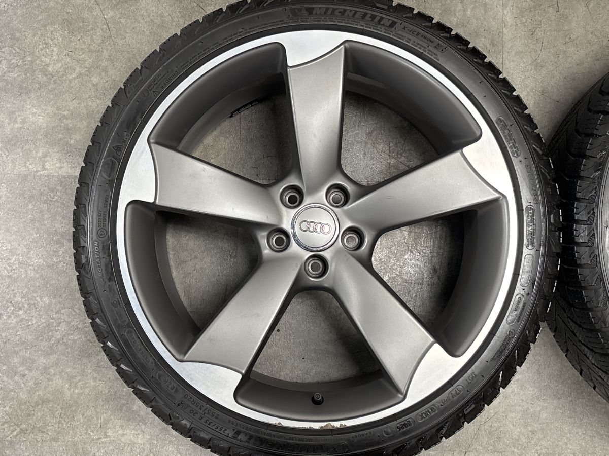 【バリ溝】アウディA6、A7、メルセデス　スタッドレス20インチ バリ溝】WSP ITALY 20in 9J +37 PCD112 ミシュラン X-ICE SNOW 255