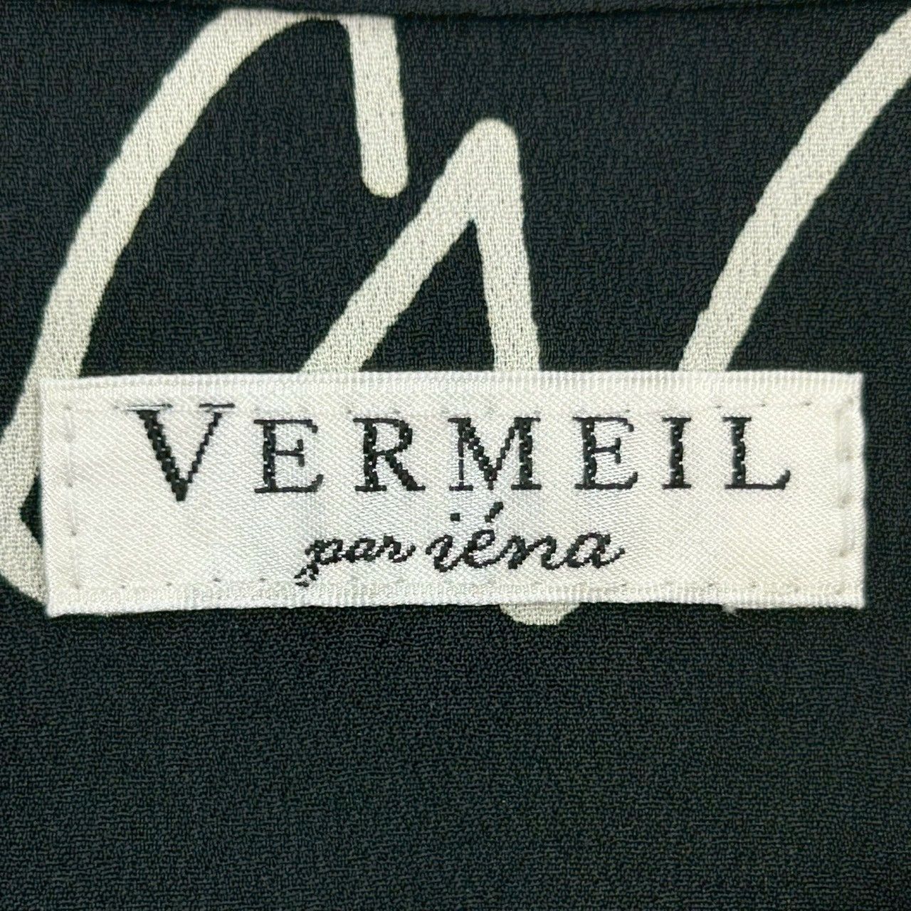 VERMEIL par iena ヴェルメイユパーイエナ 線描きプリントバンドカラー