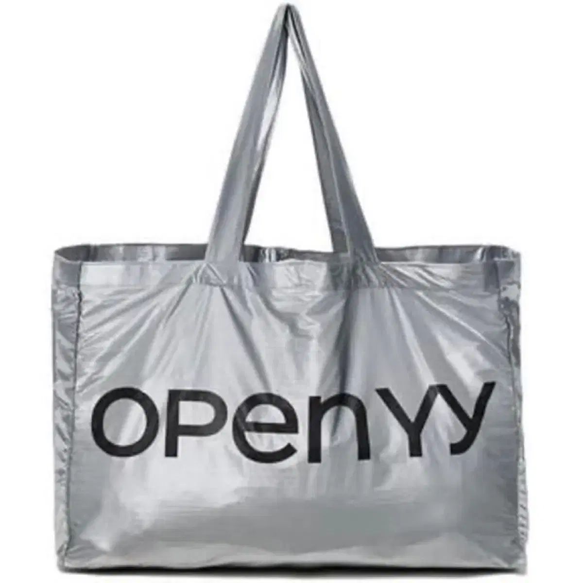 openyy ショッパー トートバッグ シルバー - メルカリ