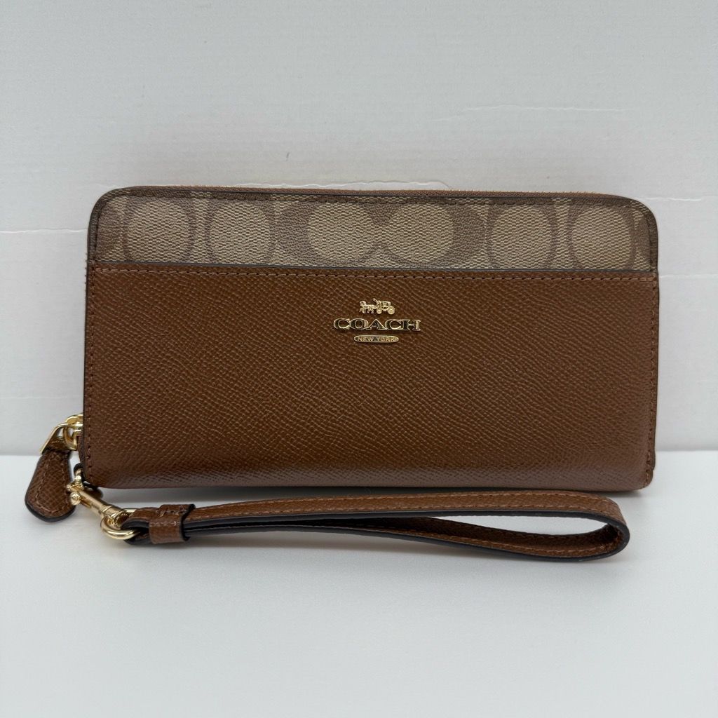 COACH F76971 シグネチャー ラウンドファスナー ロングウォレット