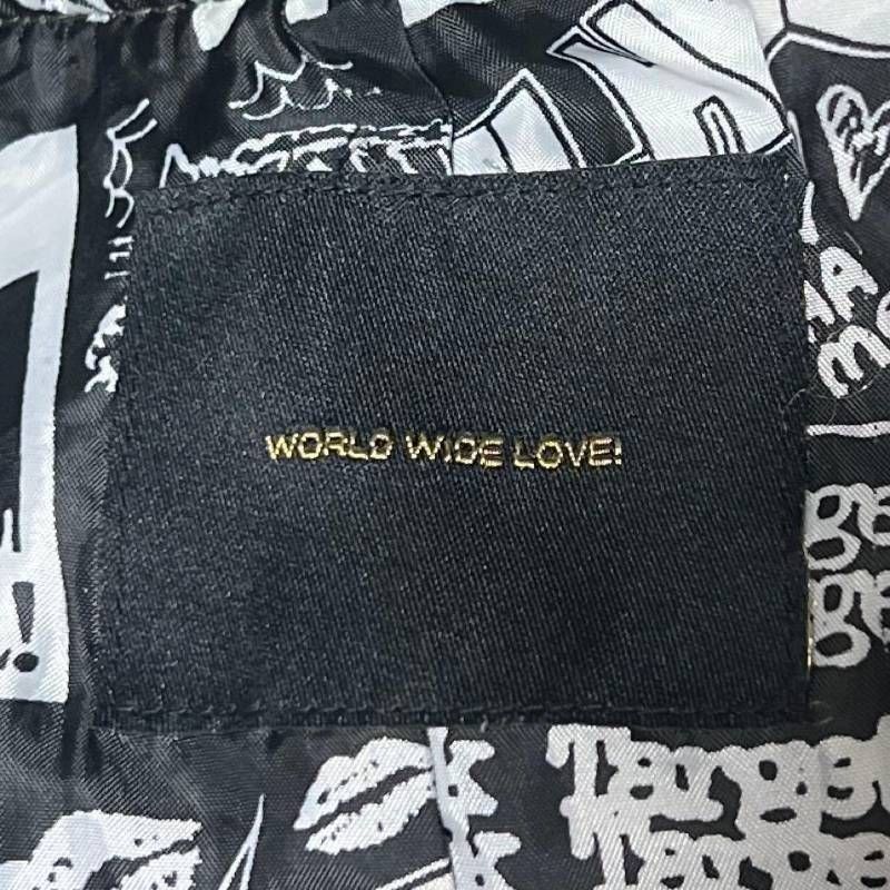 希少 00s archive WORLD WIDE LOVE! ワールドワイドラブ Wジップアップ 
