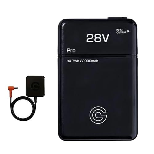 長信ジャパン GB-POWER 28V バッテリーセット GB428 大容量 84.7Wh 28V対応 防塵防水IP54 作業着用ファン対応 き 熱中症対策 作業服 釣り キャンプ 2025年 最新