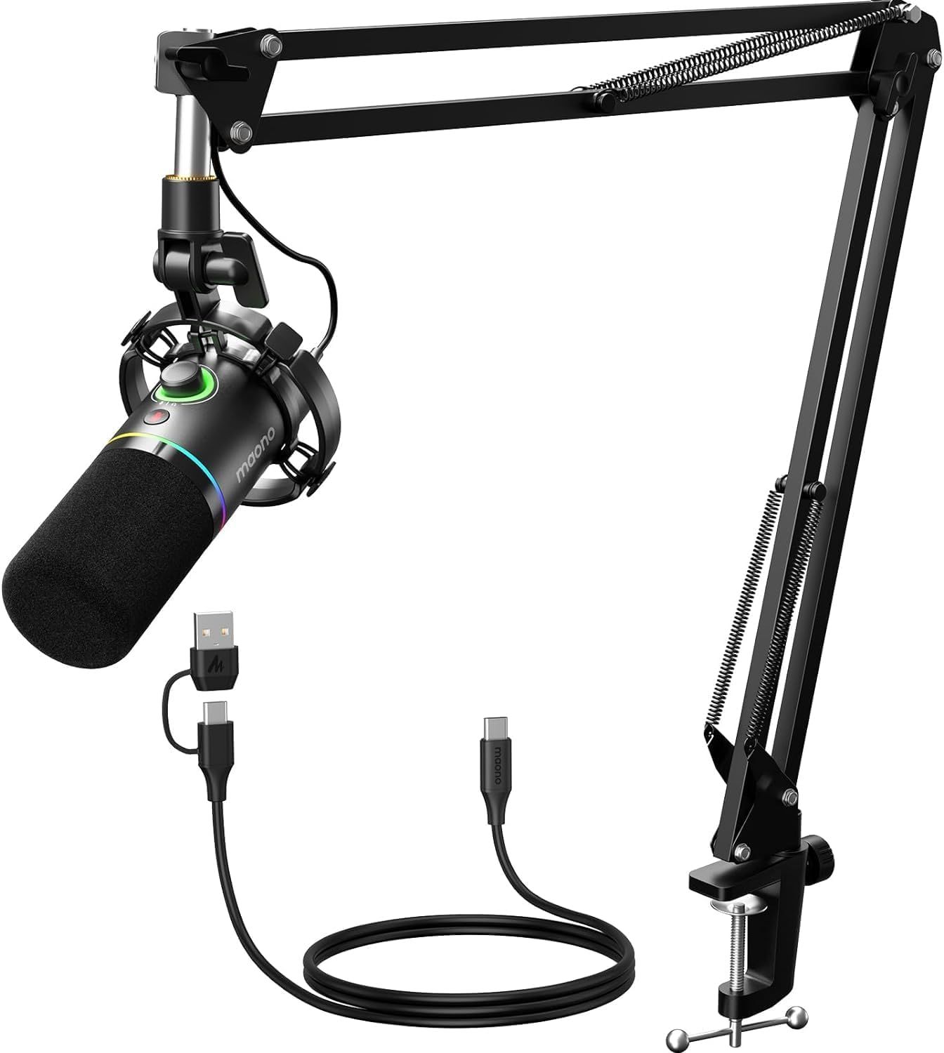 MAONO ゲーミングマイク USB XLR接続 ダイナミックマイク 専用
