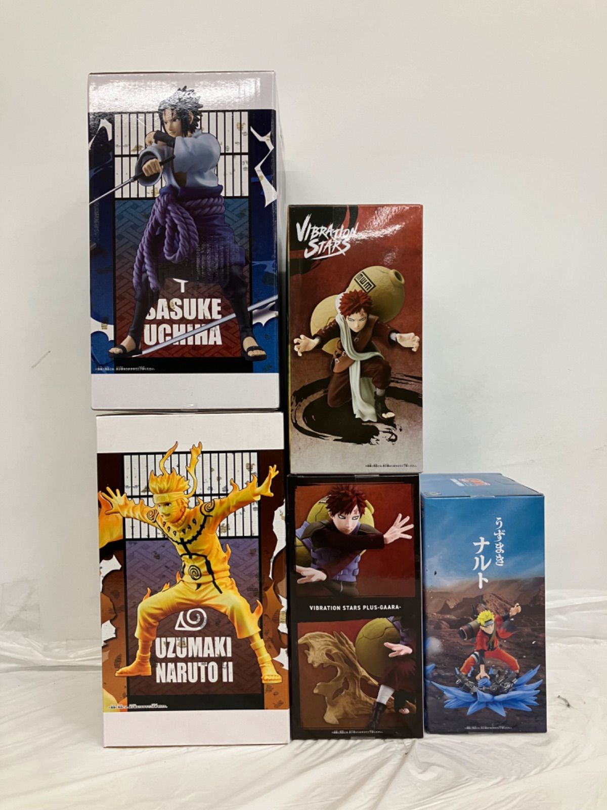 未開封 NARUTO ナルト疾風伝 フィギュア ナルト サスケ 我愛羅 5種