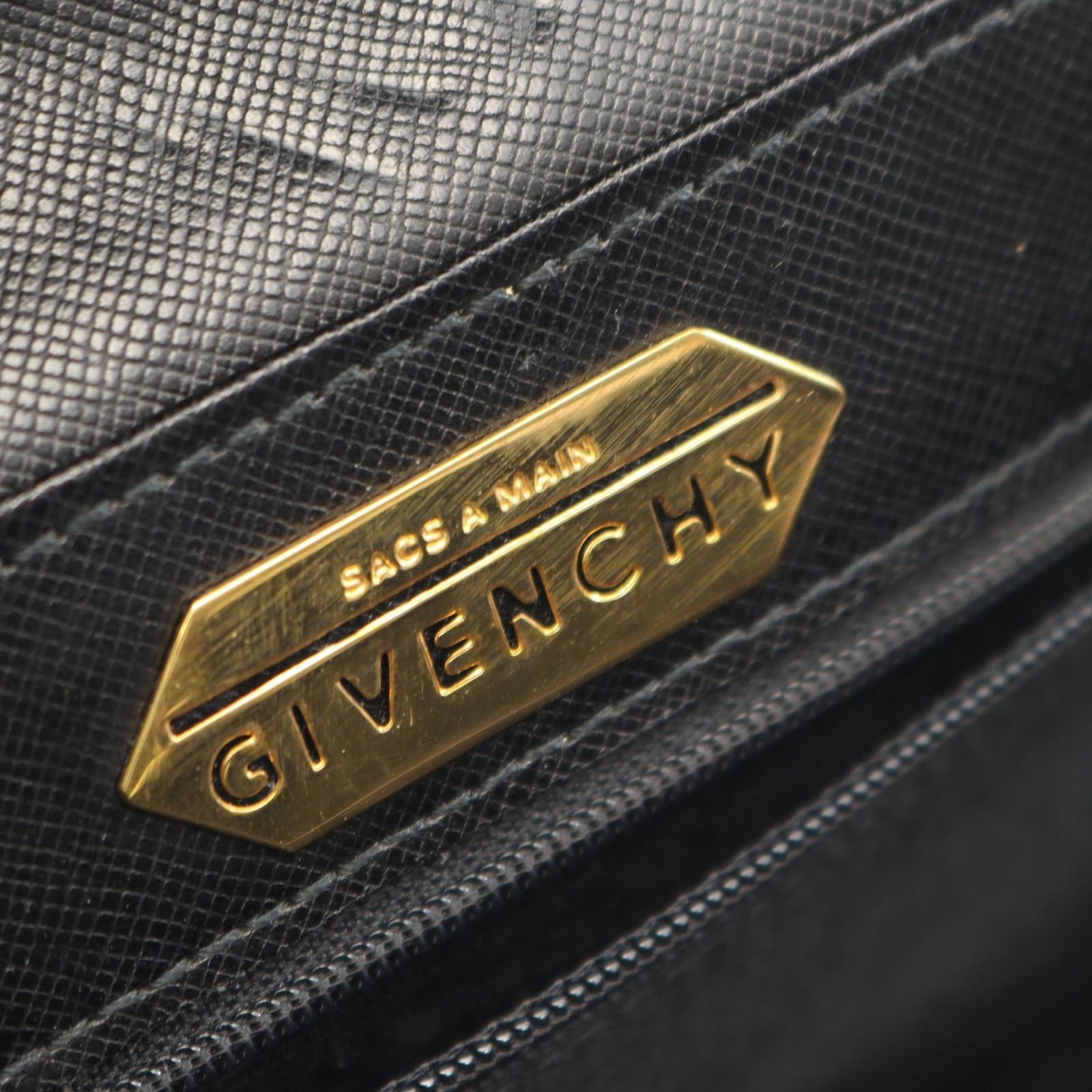 ジバンシィ GIVENCHY ハンドバッグ ターンロック 2WAY ブラック レザー