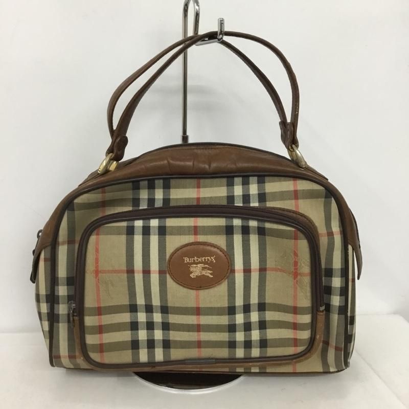 Burberrys バーバリーズ ノバチェック ハンドバッグ ホースロゴ レトロ BURBERRYS バーバリーズ ハンドバッグ ノバチェック - メルカリ