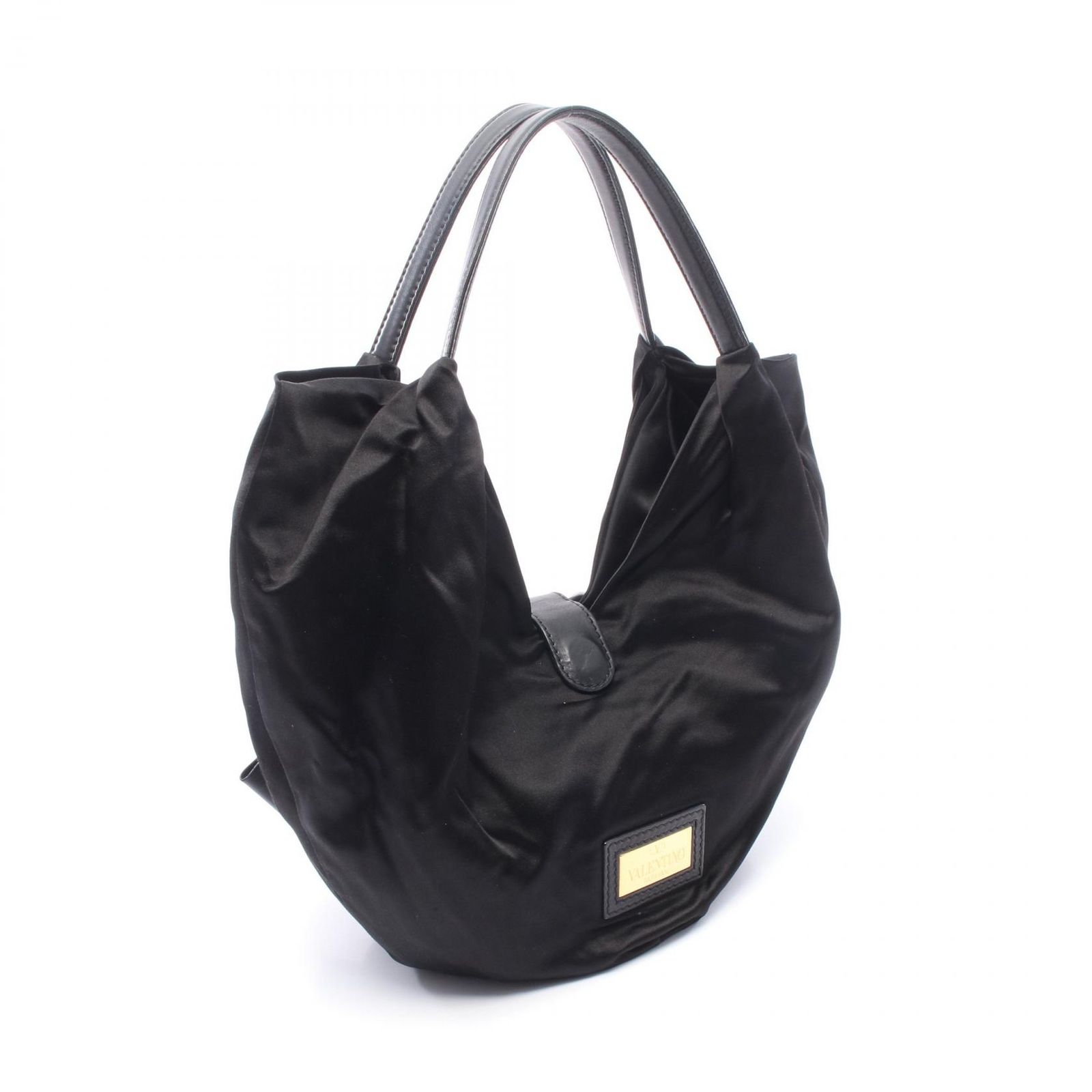 ヴァレンチノ Valentino ショルダーバッグ ブラック ナイロン レザー