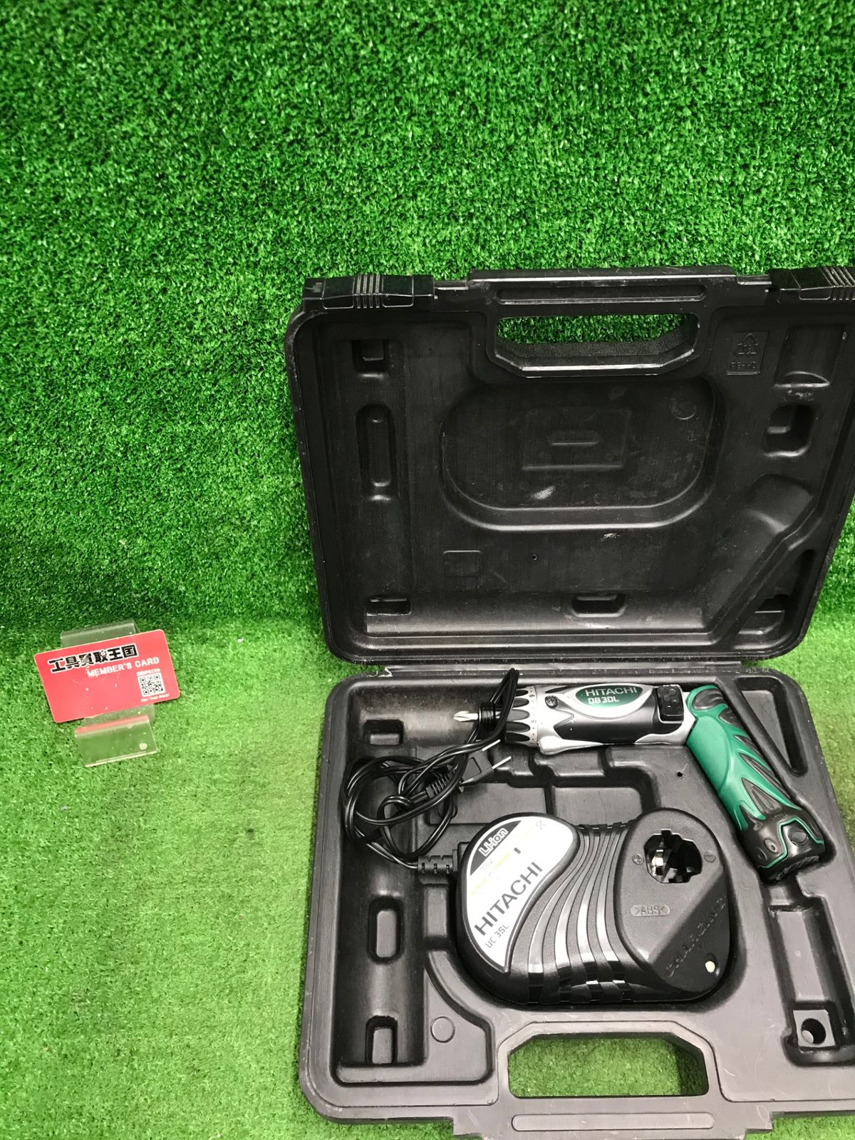 【中古品】【0918】★HiKOKI(旧日立工機) 3.6V コードレスドライバードリル 充電式 1.5Ahリチウムイオン電池、急速充電器、予備電池、ケース付 DB3DL(LCSK)　IT0GV0L1THCS