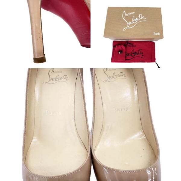 クリスチャンルブタン Christian louboutin NO MATTER 85 PATENT CALF