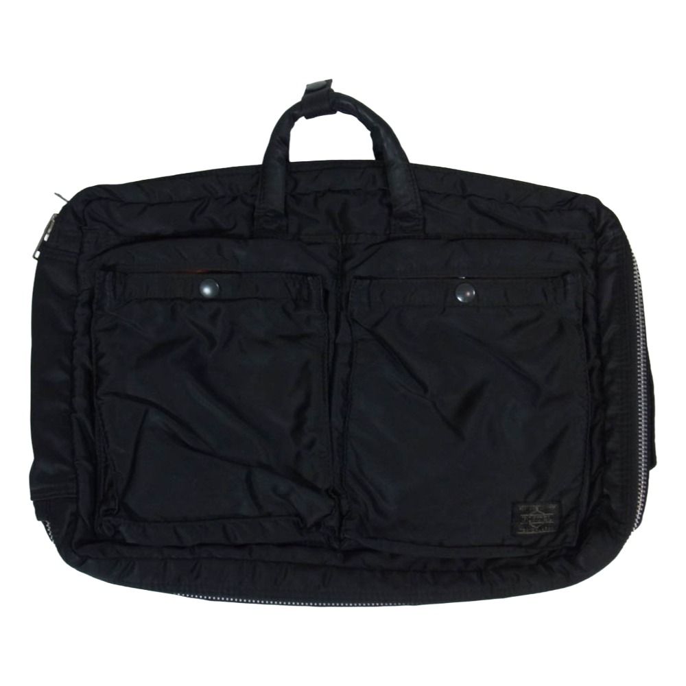 PORTER ポーター TANKER タンカー 3WAY ブリーフケース トート リュック バックパック ビジネスバッグ ブラック系【中古】