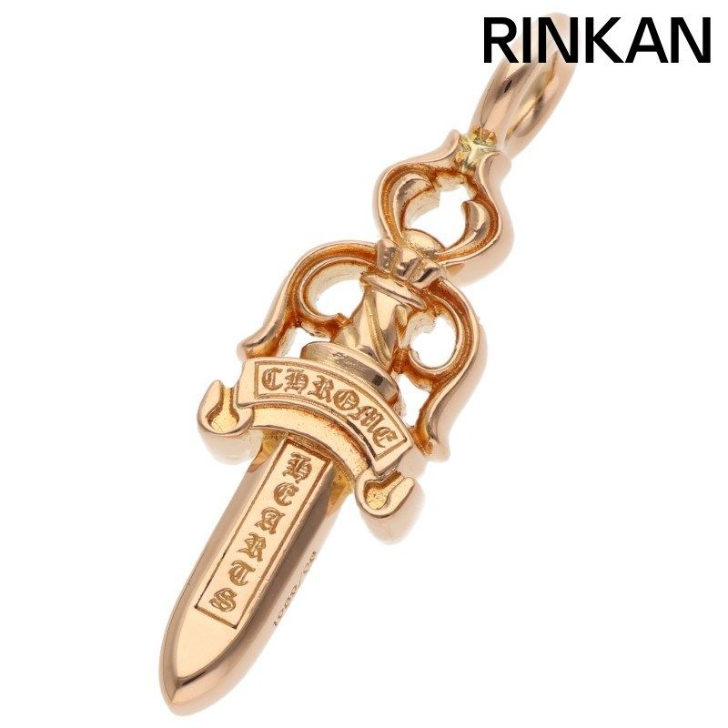 クロムハーツ 22K DOUBLE DAGGER/22Kダブルダガー ゴールドネックレストップ メンズ