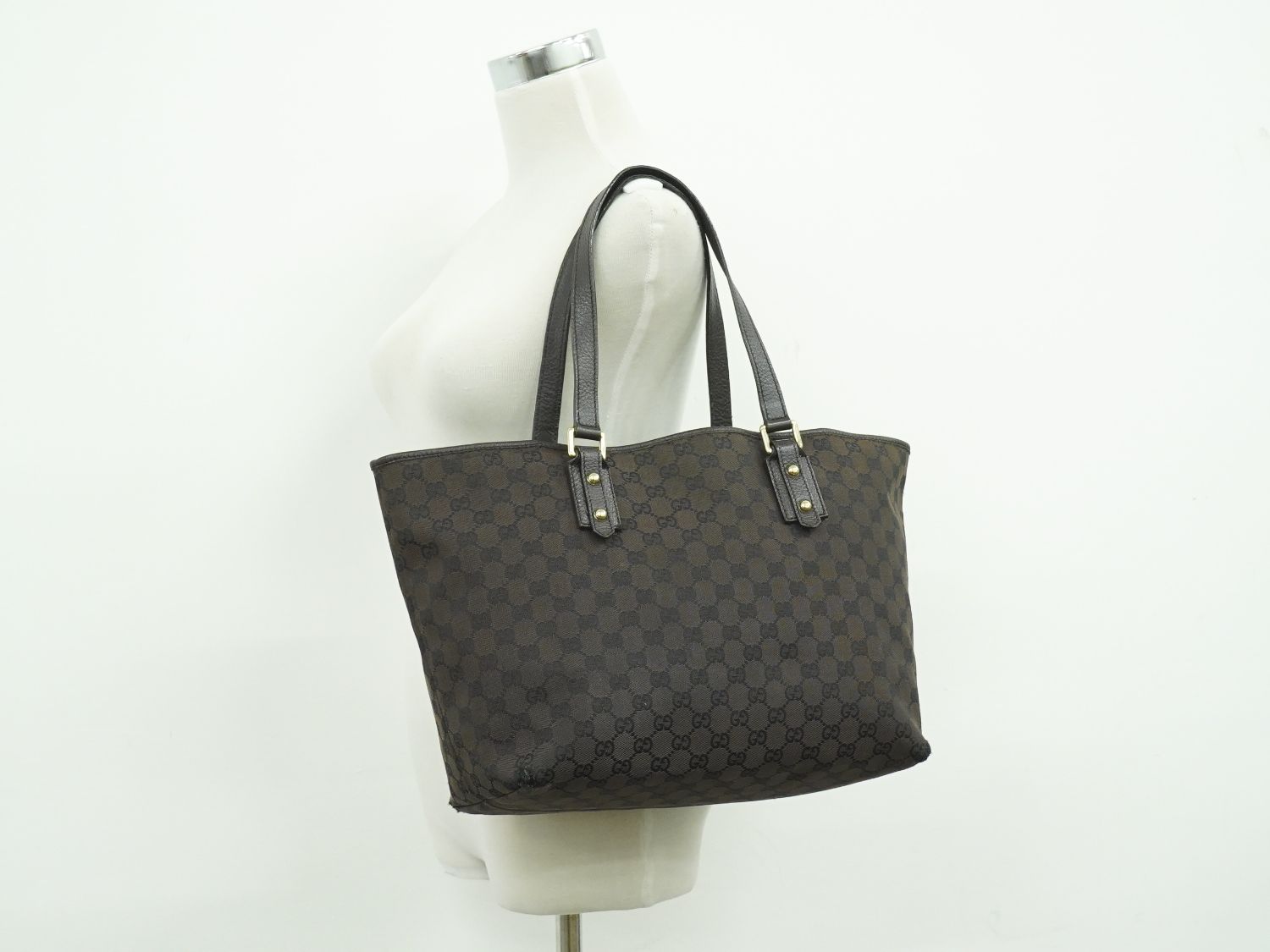 本物 グッチ GUCCI GGキャンバス ショルダーバッグ トートバッグ