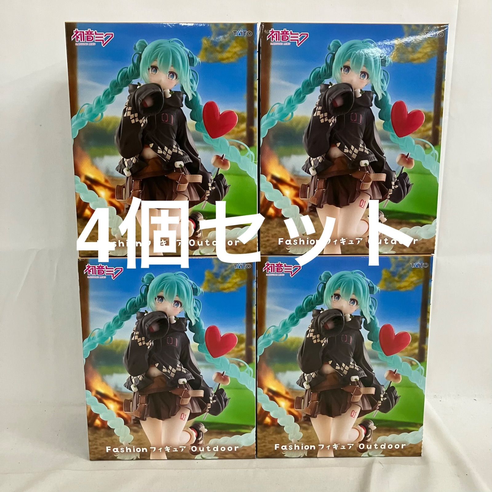 未開封 初音ミク Fashion Outdoor フィギュア 4個セット SF5926 c107 