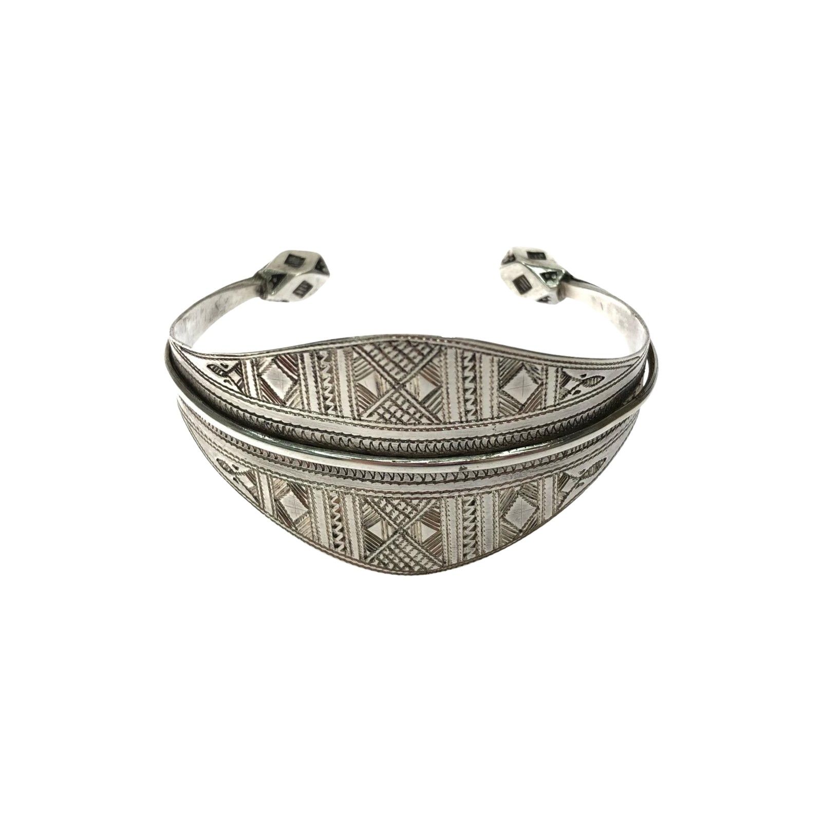 TUAREG JEWELRY トゥアレグジュエリー ユニセックス バングル シルバー925 手彫り 30.3g