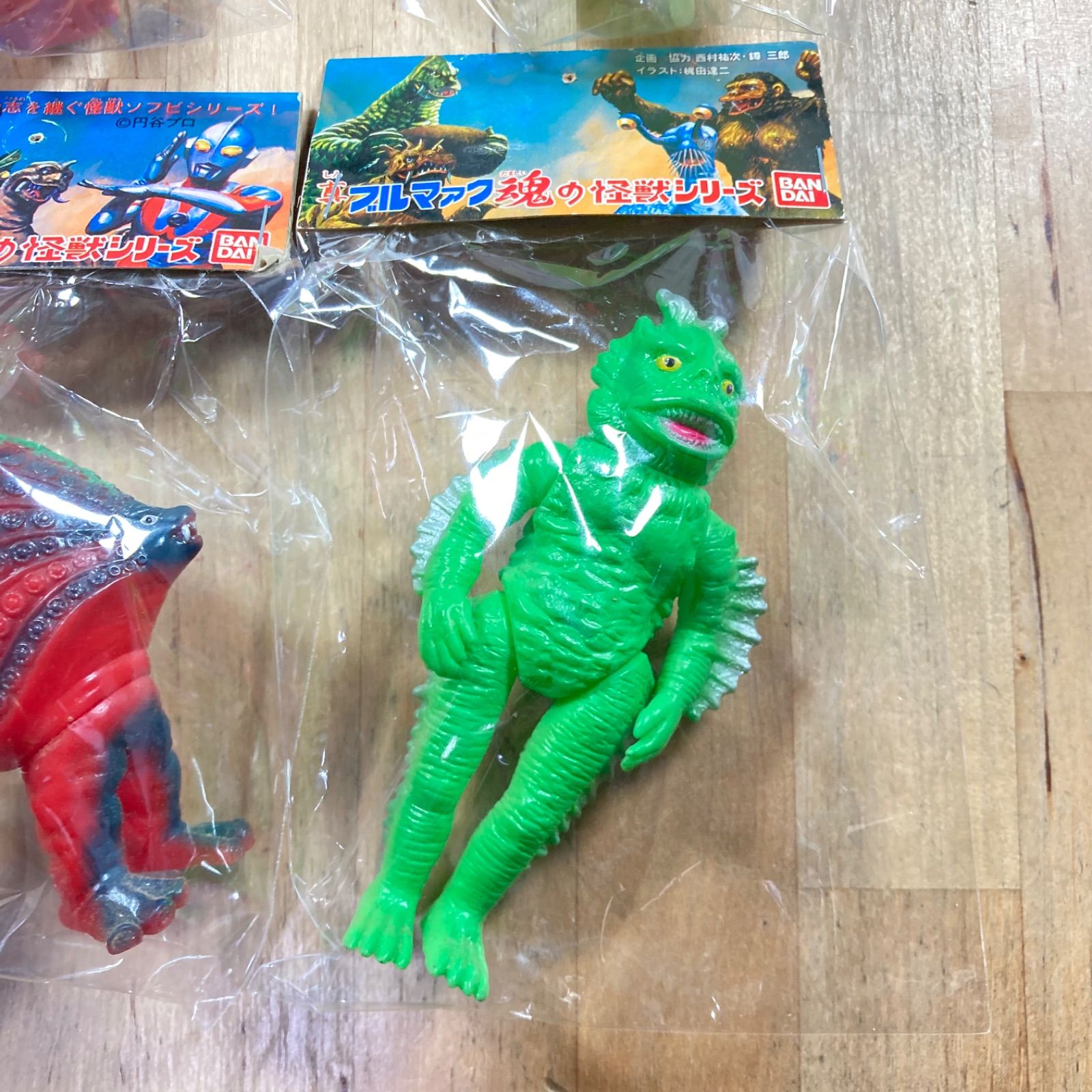未開封】真ブルマァク魂 ミクラス タッコング ラゴン カネゴン(蓄光