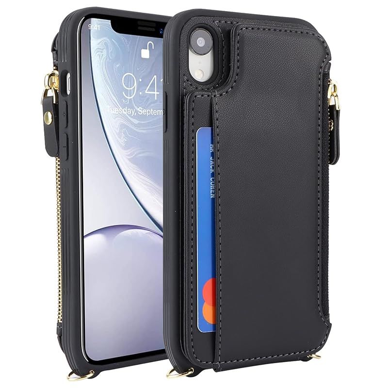 新品】 for iPhone XR ケース アイフォン XR ショルダー リング付き