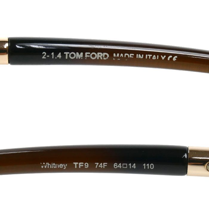 TOM FORD トムフォード Whitney サングラス ブラウン TF9 74F 64□14