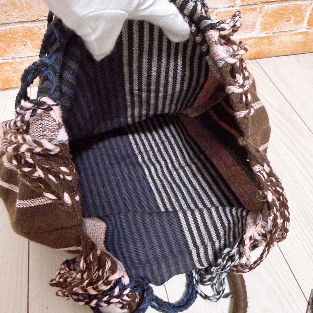美品) MARNI(マルニ)トートバッグ ストライプ ハンモックバッグ - メルカリ