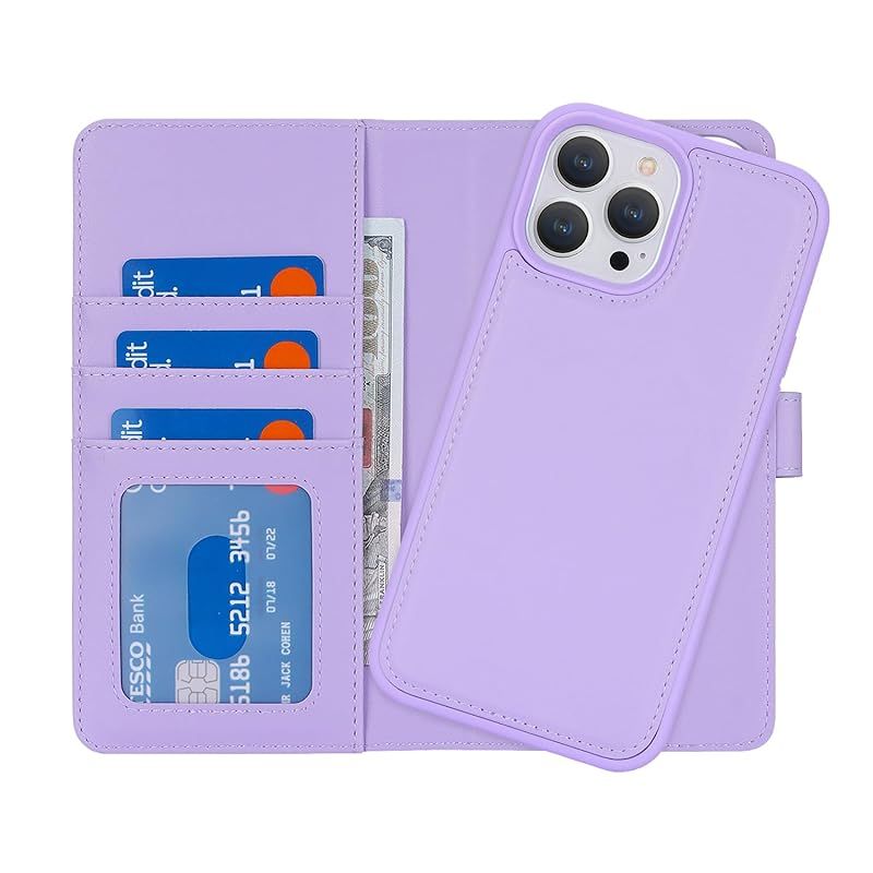 【新品】 Pelanty for iPhone 15 Pro ケース手帳型 Magsafe対応ワイヤレス充電 for iPhone15 Pro 2in1分離式 携帯カバー 手作り PUレザー+TPU 財布型カバー マグネット 取り外し自由 両用2way 小銭入