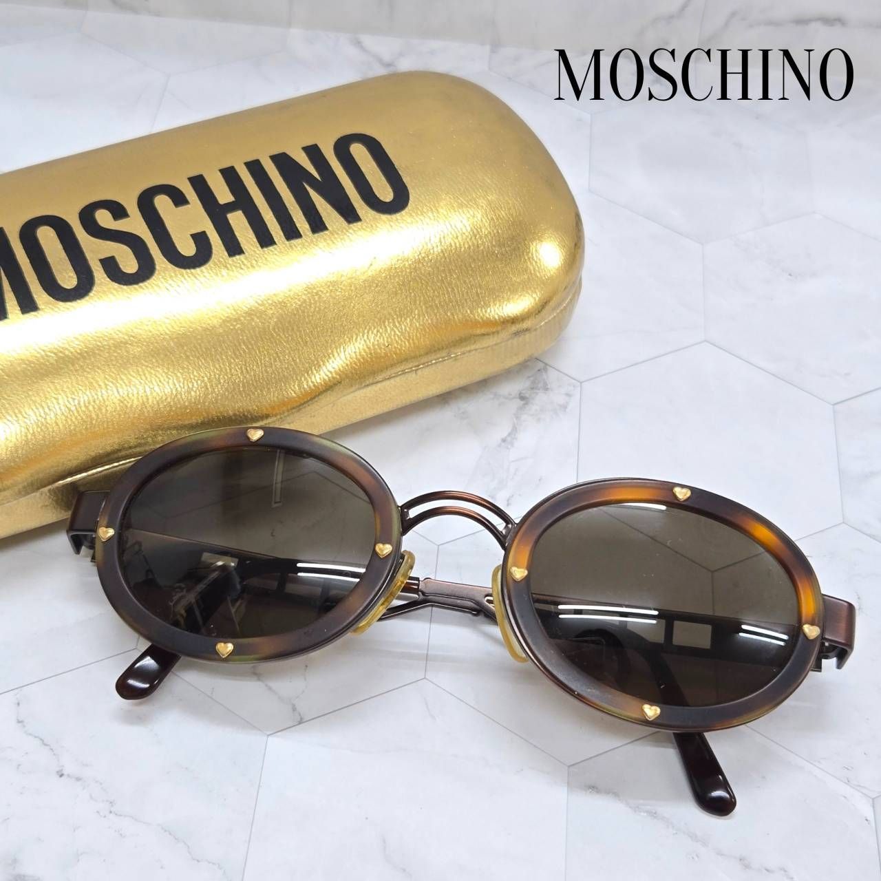 MOSCHINO モスキーノ サングラス MM3010-S 47□24 CS/33 135 ブラウン 