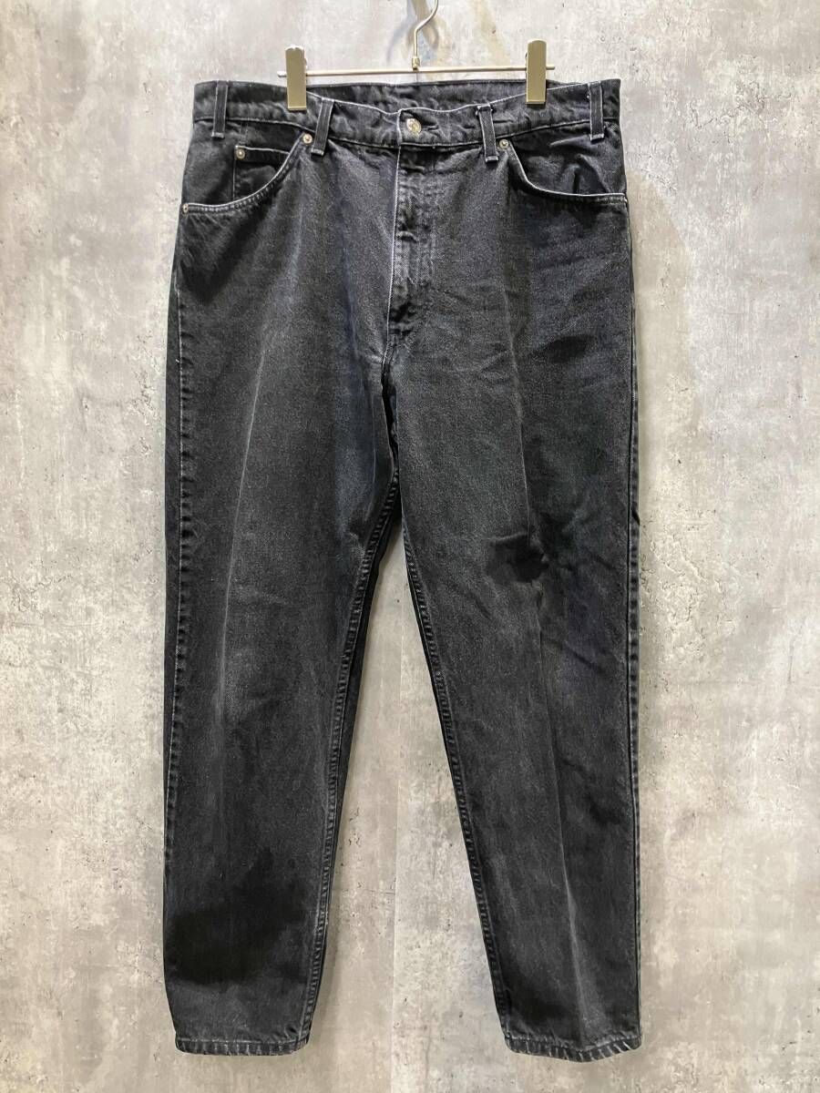 90s USA製 Levi's リーバイス 550 刻印918 オレンジタブ ブラック