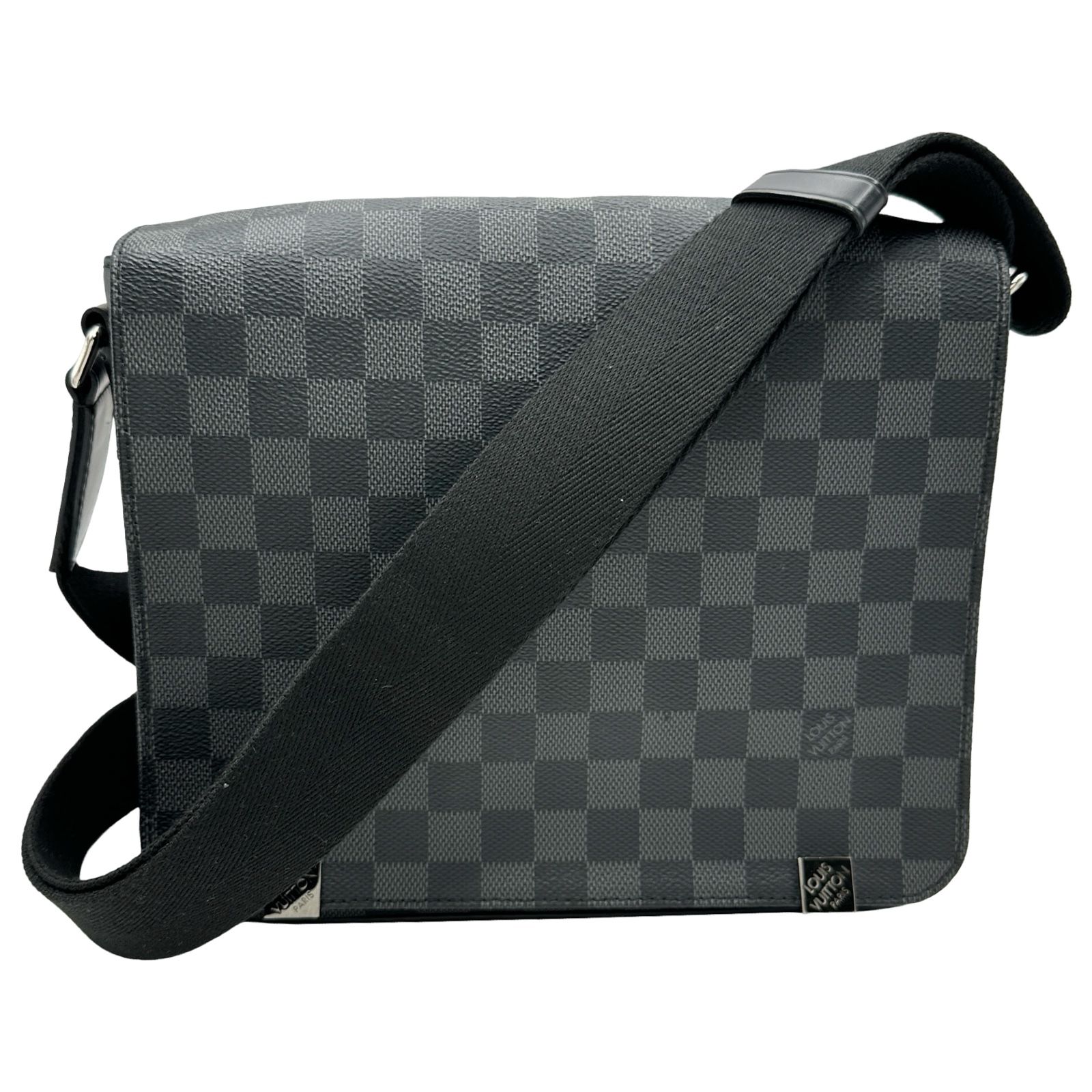 ルイ・ヴィトン LOUIS VUITTON ディストリクトPM N41260 グレー グラフィット メンズ ショルダーバッグ