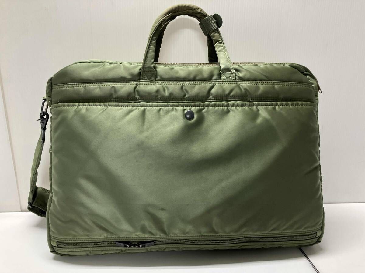【廃盤/未使用品】PORTER ELDER 2WAY ブリーフケース カーキ PORTERポーター ブリーフケース ショルダー付き / TANKER カーキ 状態