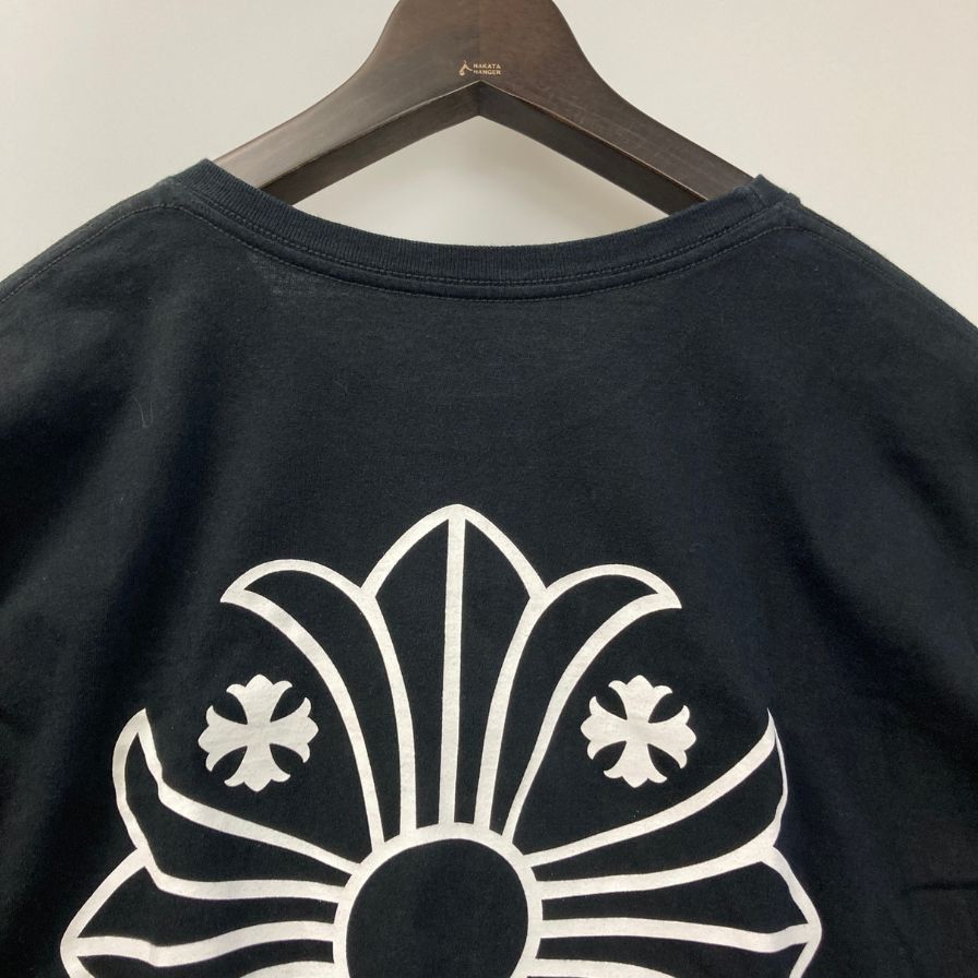 クロムハーツ Tシャツ ポケットT 胸元ロゴ バックプリント クロス