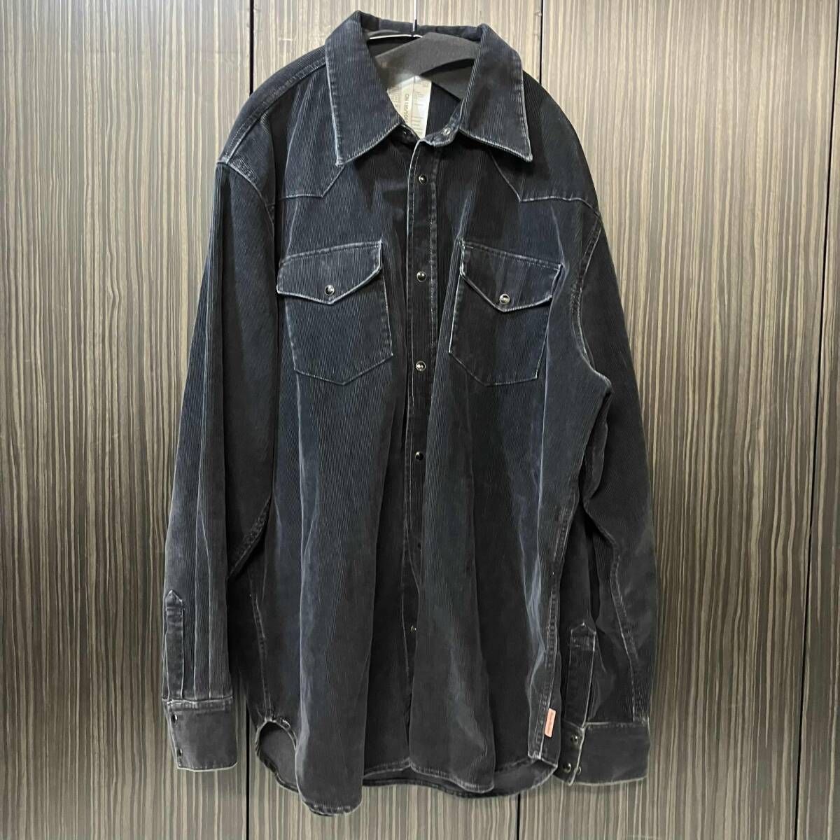 ACNE STUDIOS corduroy shirt ウエスタンコーデュロイシャツ ブラック