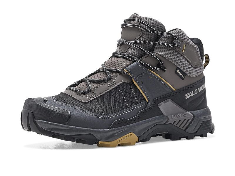 サロモン メンズ シューズ ブーツ・レインブーツ Salomon X Ultra 5 Mid Wide Goretex Dark Gull Gray グレー