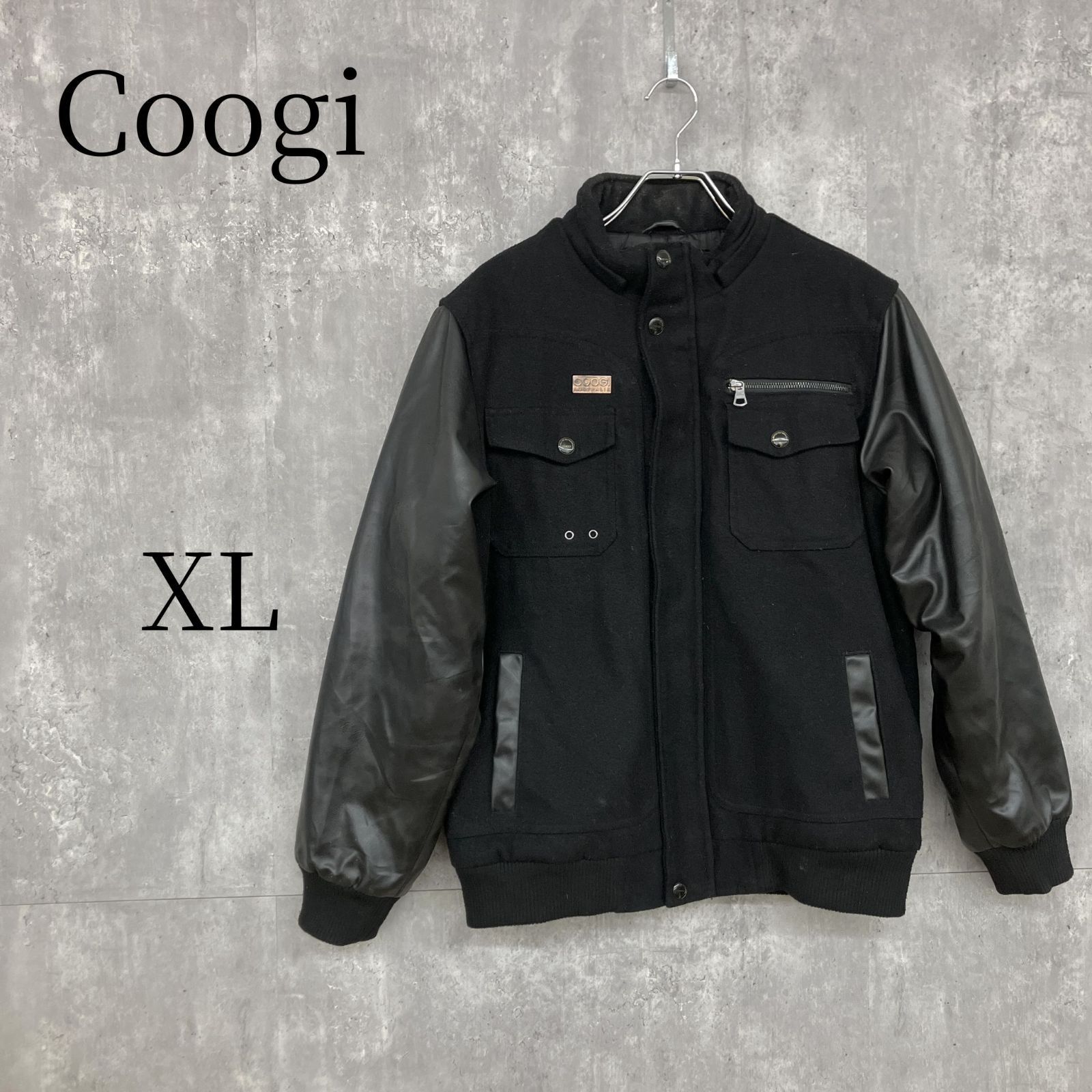 クージー COOGI KIDS スタジャン 黒 キッズXL（18/20) ブルゾン ウール