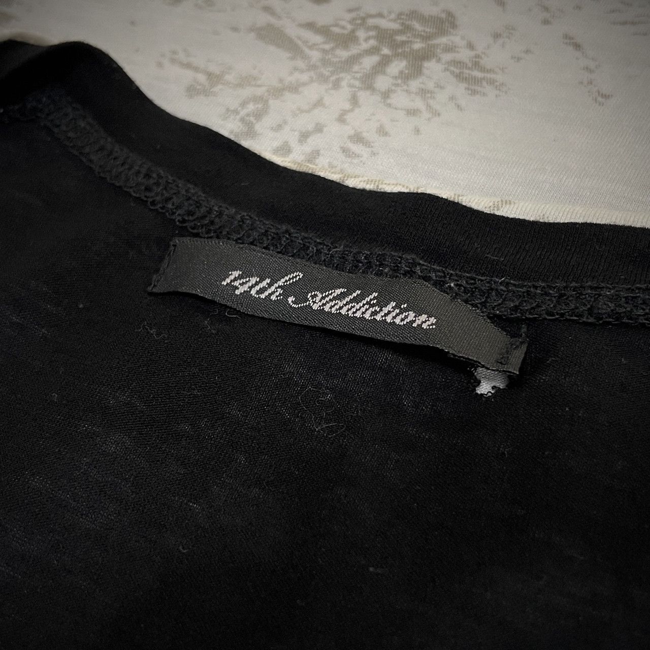 14th Addiction レイヤードカットオフTシャツ カットソー Tee T-shirt 