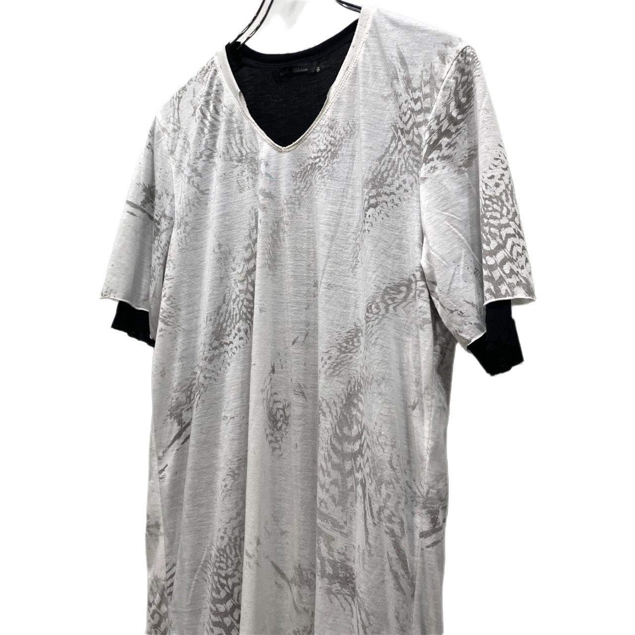 14th Addiction レイヤードカットオフTシャツ カットソー Tee T-shirt 
