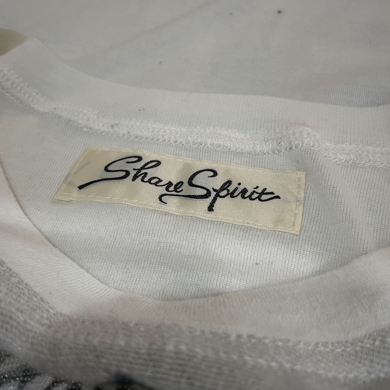 SHARE SPIRIT 21SS ラメガーゼバニープリントノースリーブモダール 
