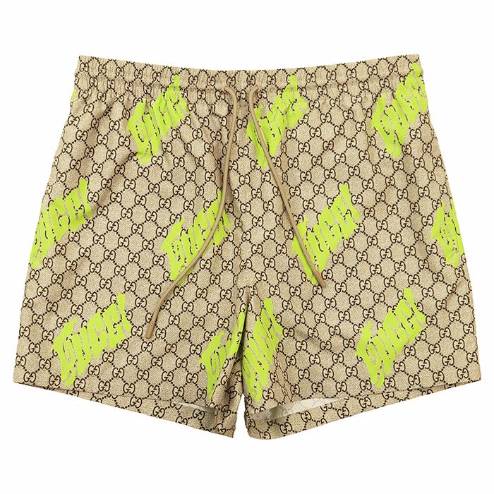 GUCCI グッチ　水着　短パン　フローラル　メンズ　M　裏地GG柄 未使用】GUCCI グッチ ハーフパンツ サイズ M メンズ 2025年製