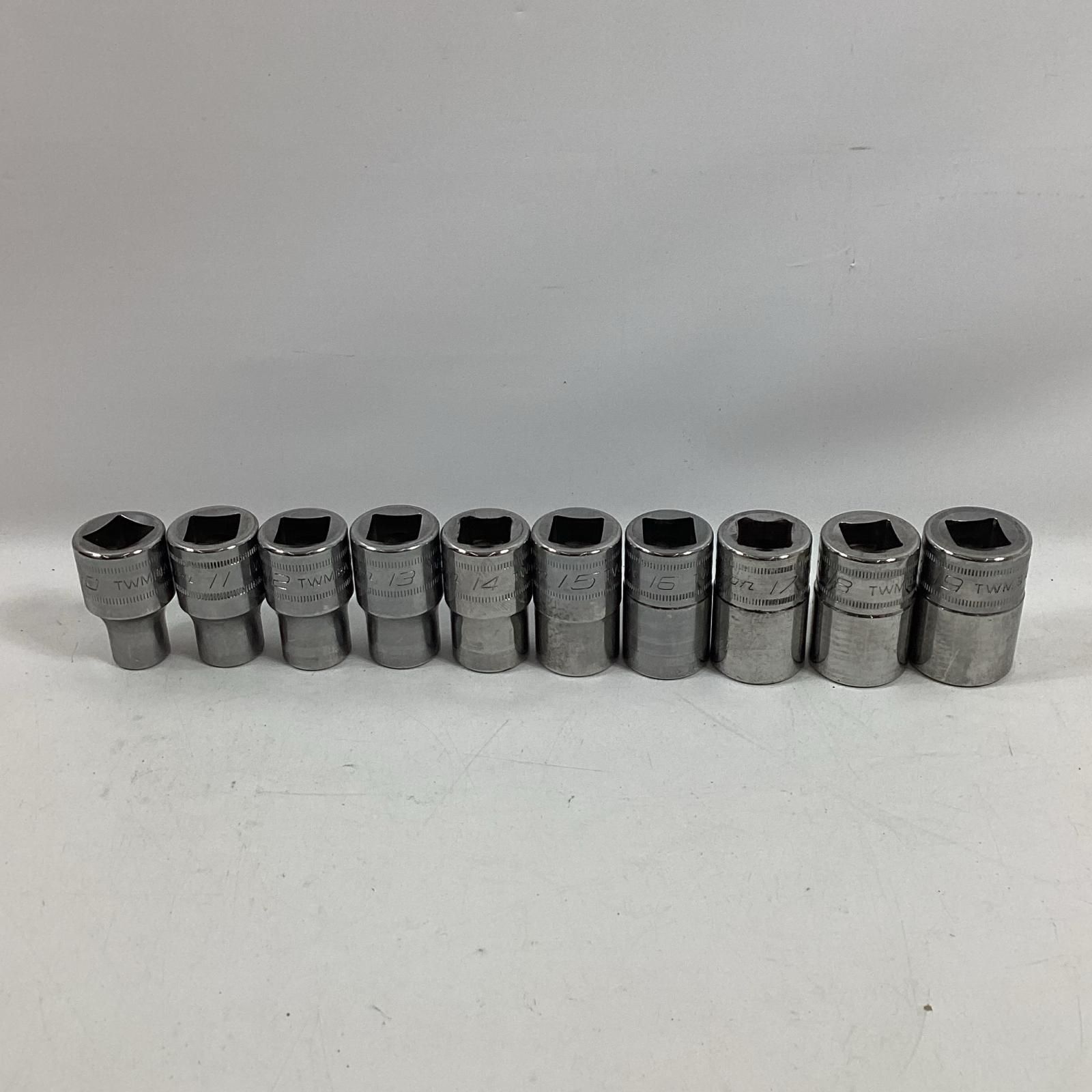 Snap-on スナップオン フランクドライブ 1/2インチ シャロー ソケット 10個セット TWM10A～19 13,613円