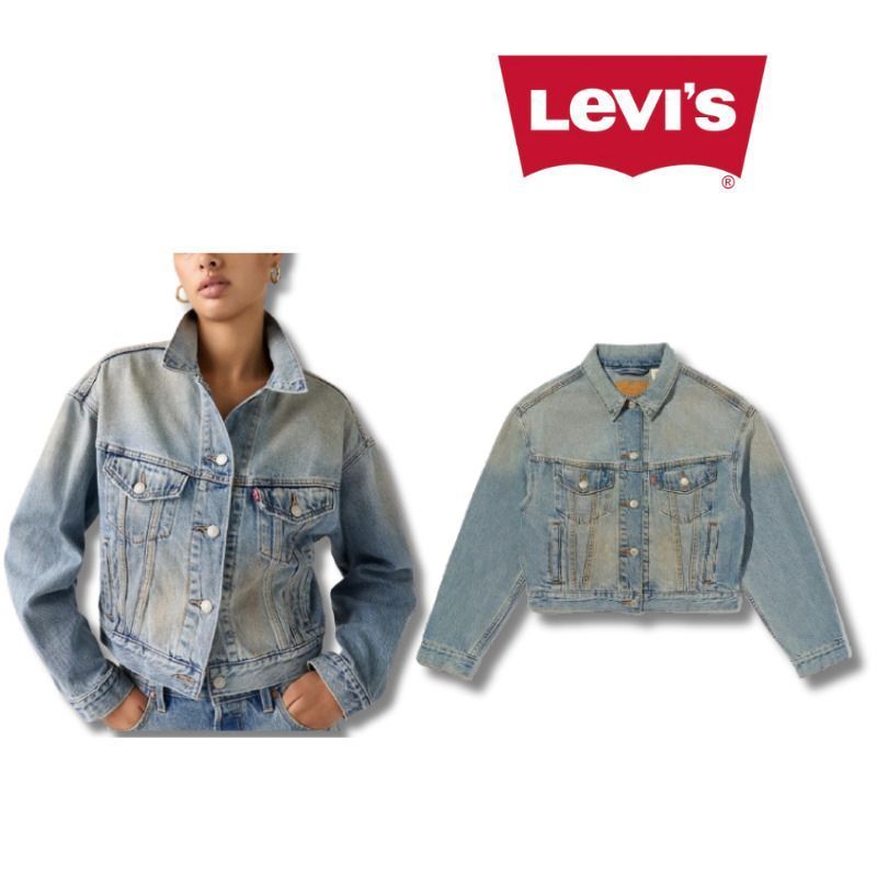 リーバイス Levi’s SHRUNKEN 90S トラッカージャケット デニムジャケット ミディアム インディゴ レディース MEDIUM INDIGO a91550022
