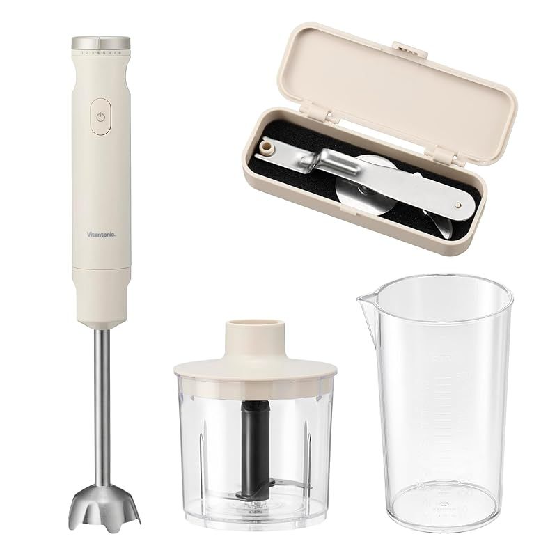 [ ビタントニオ 公式 ] ハンドブレンダー （VHB-30-I-A）／ ブレンダー 離乳食 hand blender マルチスティックブレンダー 【 1台5役！ つぶす・混ぜる・刻む・おろす・泡立てる 】省スペース収納 静か お手入れ簡単 【 お祝い 新 0