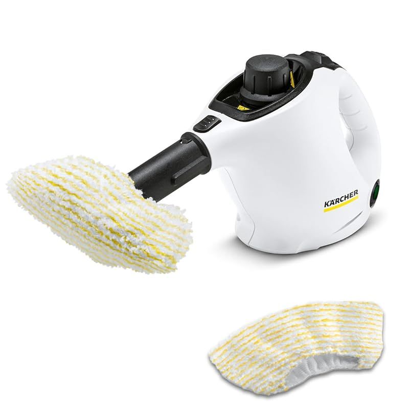 【24年新発売】 ケルヒャー(Karcher) スチームクリーナー SC1 MINI 毎日のちょっと使いに最適なコンパクトモデル ハンディ 軽量 高温で安定した蒸気のボイラー式加熱 しつこい汚れを浮かす 水だけ除菌消臭 油汚れ カーペット さらさらフローリ 0
