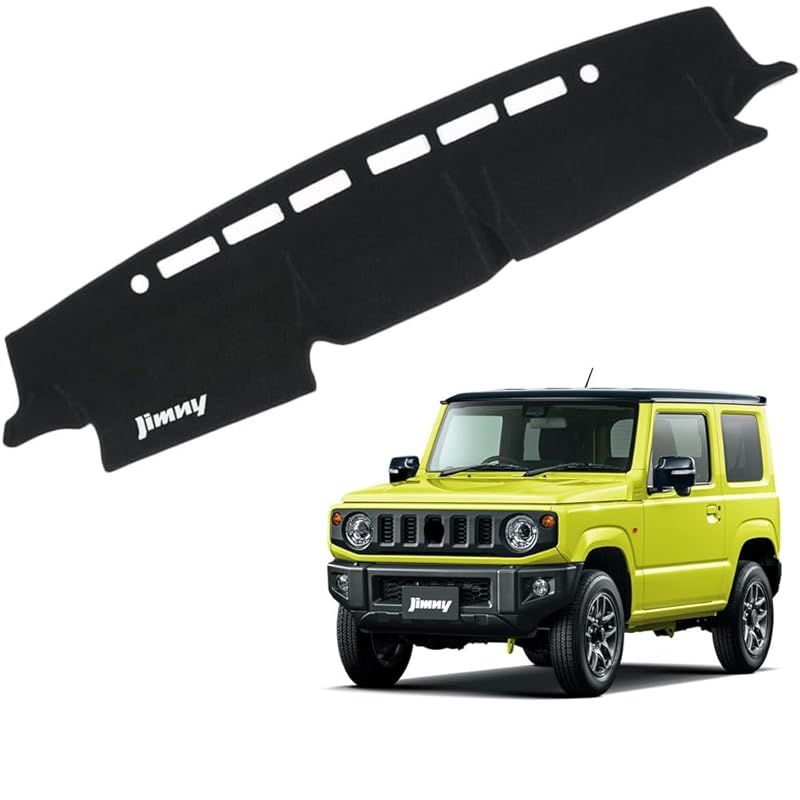 KOKATO 適用スズキ ジムニーシエラ JB64 JB74 2018年7月～現行 ダッシュボードマット 車輌専用設計 日焼け対策 劣化予防 映り込み対策 擦れ傷防止 マット ポリエステル製 ロゴ付き マット内装カスタム アクセサリー 0