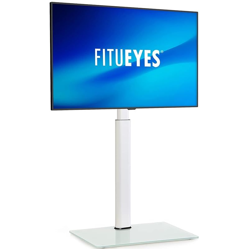 FITUEYES テレビスタンド 32~60インチ対応 壁寄せテレビスタンド 高さ調節可能 ラック回転可能 ホワイト 1
