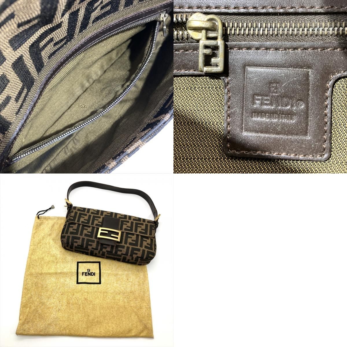 フェンディ FENDI ズッカ柄 マンマバケット ショルダーバッグ 