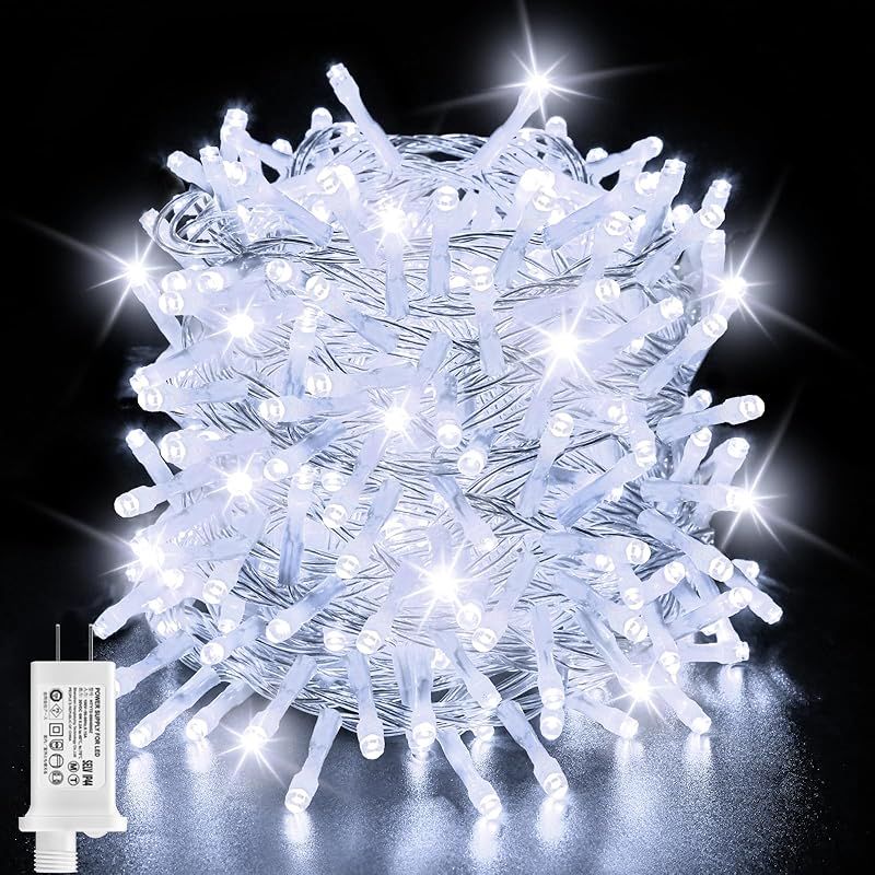 cshare LED イルミネーションライト ストレート 30M 500球 LED ストリングライト 屋外 防水 8点灯パターン 記憶メモリー タイマー機能 複数連結 ワイヤライト キャンプ用 ガーランドライト 業務用 LEDイルミネーションライト 屋外 0