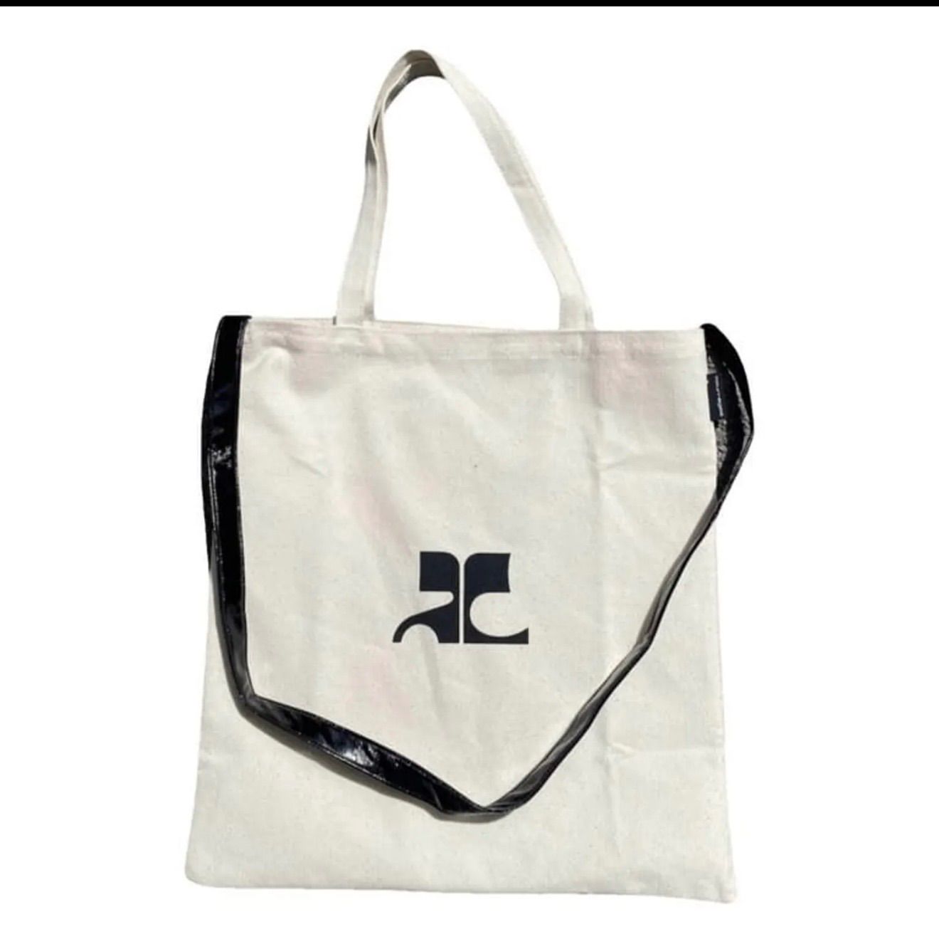 Courreges クレージュ コットントート2ウェイバッグ - メルカリ