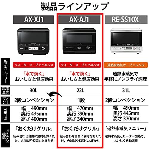 シャープ ウォーターオーブン ヘルシオ AX-AJ1-W ホワイト 22L 1段調理 シャープ ウォーターオーブン ヘルシオ AX-AJ1-W ホワイト 22L 1段調理