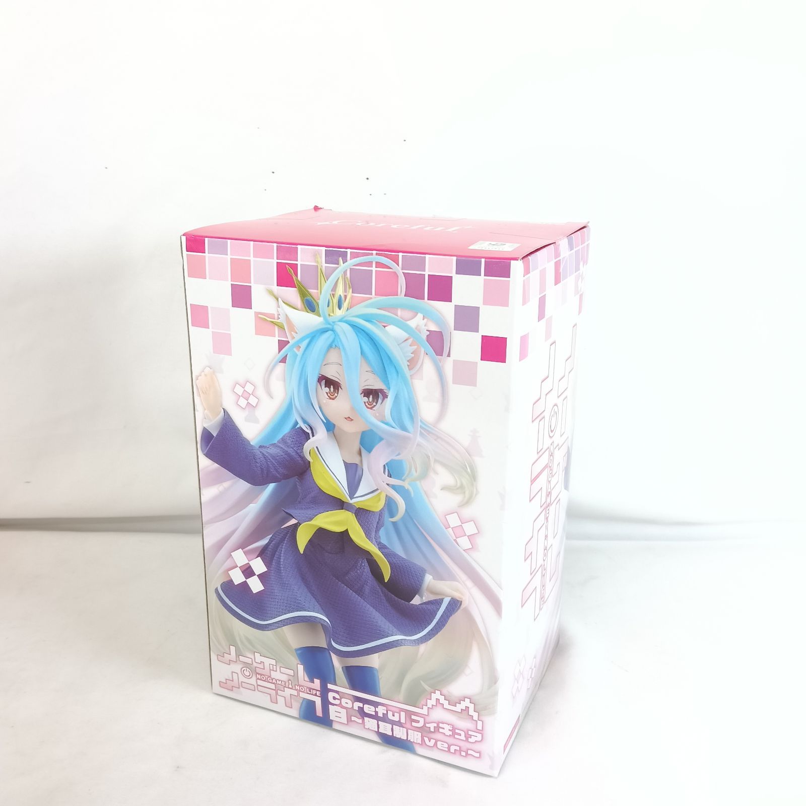 未開封 ノーゲームノーライフ Coreful フィギュア 白 猫耳制服ver 