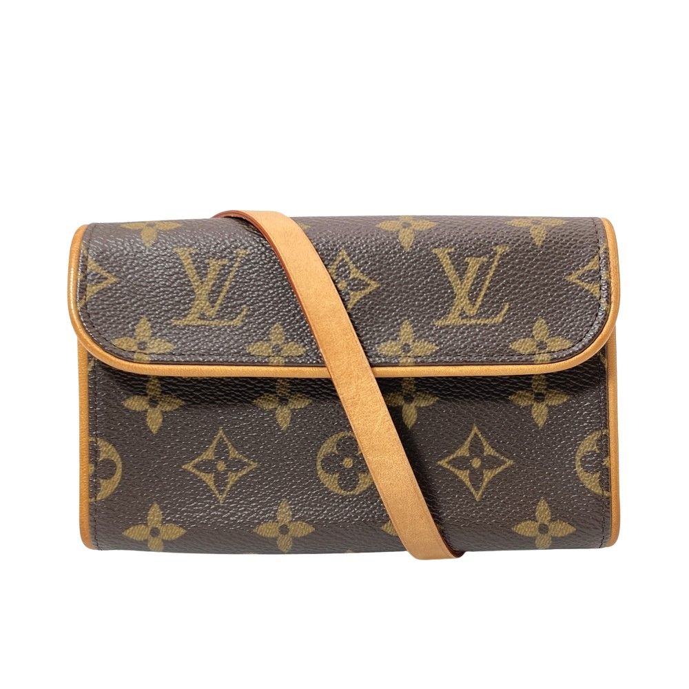 ルイヴィトン LOUIS VUITTON ポシェット フロランティーヌ ウエストバッグ モノグラム キャンバス M51855 ブラウン FL0053 ポーチ【中古】